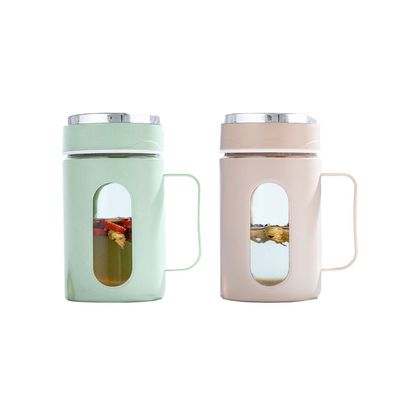 오피스 500ml 사용자 지정 로고 유리 물병