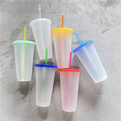 16oz/24oz BPA가 없는 플라스틱 커피 컵