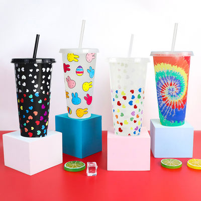 16oz 24oz BPA 없는 플라스틱 커피 컵