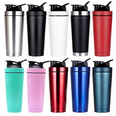 음료를 뜨겁게 차갑게 유지 6-12hrs 700ml 큰 용량 사용자 지정 LOGO 피트니스 쉐이커 병