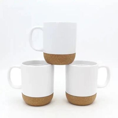 450ML 사용자 지정 로고 매트 블랙 화이트 코크 베이스 세라믹 커피 여행 머그 PP 뚜??