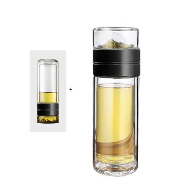 클래식 스타일 수브리메이션 투명 유리 물병 필터 용량 300ml