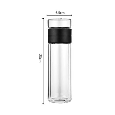 클래식 스타일 수브리메이션 투명 유리 물병 필터 용량 300ml