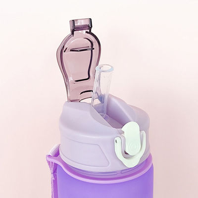 30온스 사용자 지정 로고 PC 플라스틱 물컵 BPA 없는 스포츠 빨대 쉐이커 병
