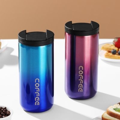 스테인리스 스틸 350/500ml 사용자 지정 로고 휴대용 누출 방지 진공 단열 커피 컵