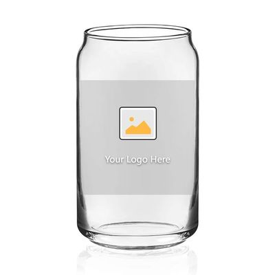 16oz 아이스 커피 머그 거품 차 팝 캔 맥주 와인 음료 유리 컵과 유리 빨대