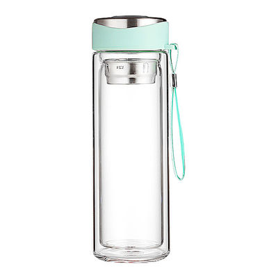 환경 친화적 인 보로 실리케이트 유리 물병과 차 투여기 BPA 무료 및 누출 방지