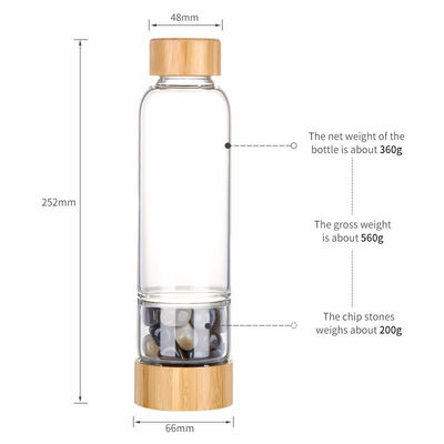 프로페셔널 디자인 유리 물병 크리스탈과 보석 500ml 용량
