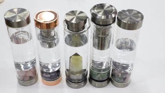 치유 에너지 크리스탈 Bpa 무료 선물 세트를 위해 뚜?? 과 유리 물병