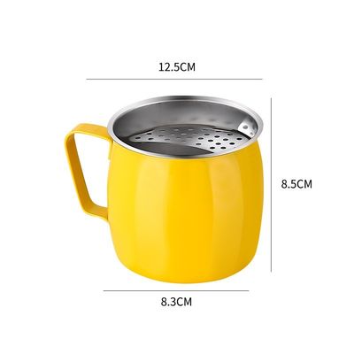 304 스테인레스 스틸 차 머그 로고 사용자 정의 및 반달 필터을위한 창의적 디자인