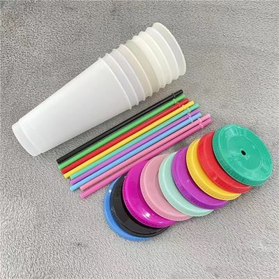 사용자 지정 로고 16oz 24oz BPA 무료 플라스틱 커피 컵