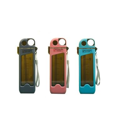 맞춤 로고 스포츠 컵 짚과 용량 라인 350ml 광장 플라스틱 물병