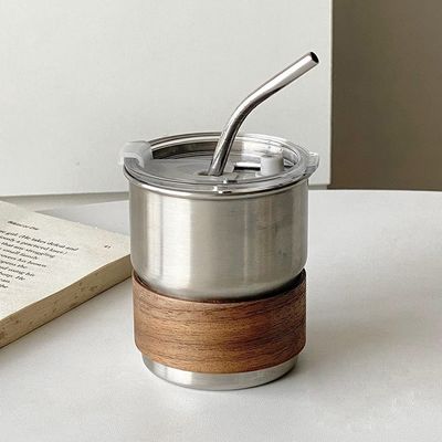 접는 손잡이와 지속 가능한 재료로 스테인레스 스틸 캠핑 커피 컵