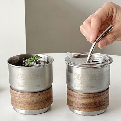 야외 캠핑 맞춤형 290ml 스테인레스 스틸 여행 커피 컵