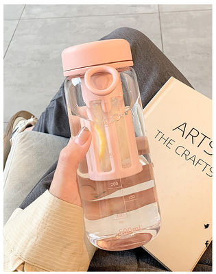 450ml/600ml PC 플라스틱 컵 누출 방지 맞춤 로고 스포츠 물병