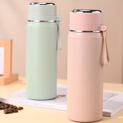 현대 디자인 주문형 BPA 무료 진공 두 개의 벽 스포츠 물병 손잡이
