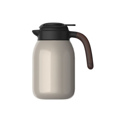 2000ml 용량 스테인레스 스틸 손잡이 단열 잔 차 커피 냄비 뜨거운 물 냄비 진공 병