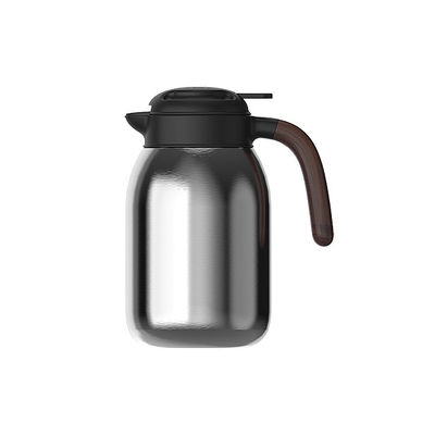 2000ml 용량 스테인레스 스틸 손잡이 단열 잔 차 커피 냄비 뜨거운 물 냄비 진공 병