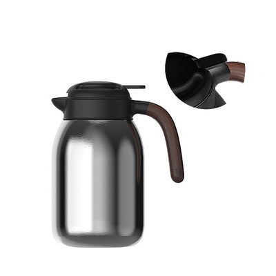 2000ml 용량 스테인레스 스틸 손잡이 단열 잔 차 커피 냄비 뜨거운 물 냄비 진공 병