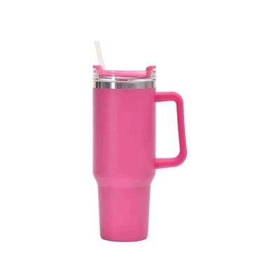 스테인리스 스틸 20oz 단열 텀블러 여행 커피 머그와 빨대 및 사용자 지정 로고