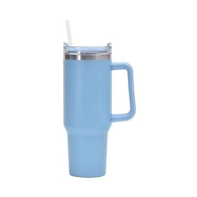 스테인리스 스틸 20oz 단열 텀블러 여행 커피 머그와 빨대 및 사용자 지정 로고