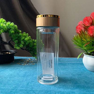 친환경 유리 음료 300ml 용량 로고와 맞춤형 대용량 물 텀블러