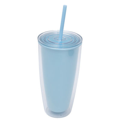 커스텀 로고 야외 활동용 750ml 단순한 투명한 플라스틱 컵