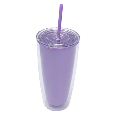 커스텀 로고 야외 활동용 750ml 단순한 투명한 플라스틱 컵