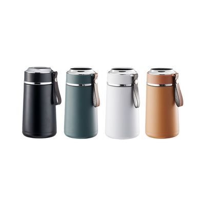 350ml 용량 304 스테인리스 스틸 물병 로프 핸들과 진공 컵 샘플 제공