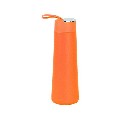 맞춤형 색상 304 스테인리스 스틸 진공 스포츠 휴대용 350ml 물병 손잡이