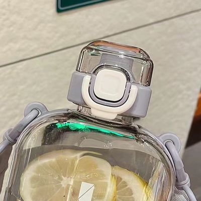 수분 공급을 위해 어디서든 750ml 평면 맑은 물병