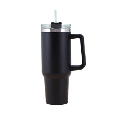 OEM 40 OZ 터블러 스틸 핸들 18/8 진공 여행 커피 머그와 빨대
