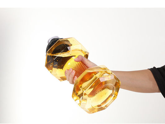직접 대량 2.2L 대용량 덤벨 모양 휴대용 체육 스포츠