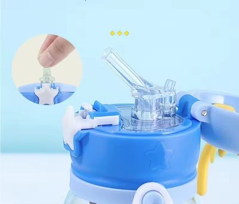 600ml 귀여운 투명한 휴대용 플라스틱 칩컵