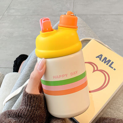 여행 기회 현대적인 다채로운 500ml 316 스테인리스 스틸 절연 물컵 뚜??