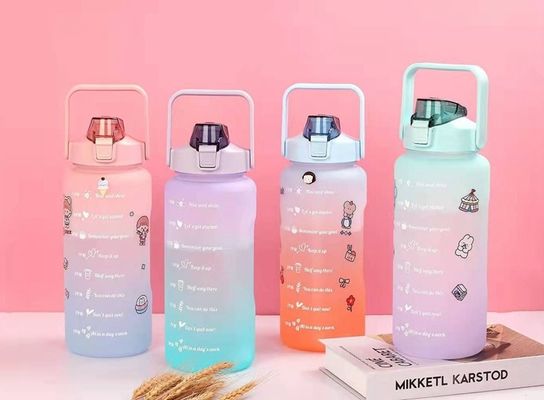 야외 스포츠 용량 라인 및 반성 코팅과 함께 2L 플라스틱 물병