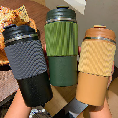 비즈니스 선물 스테인리스 스틸 450ml 테르모스 병 휴대 및 누출 방지 스포츠