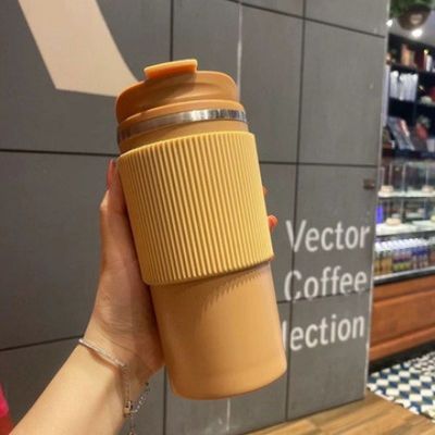 비즈니스 선물 스테인리스 스틸 450ml 테르모스 병 휴대 및 누출 방지 스포츠