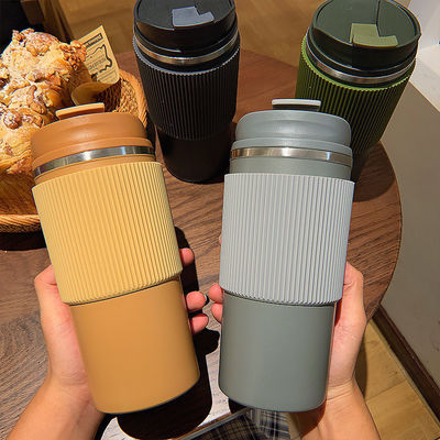 휴대용 누출 방지 450ml 커피 텀블러 사용자 지정 로고 진공 스테인레스 스틸