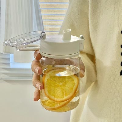 맑은 여행 머그 아크릴 어린이 물병 높은 용량 및 친환경 재료