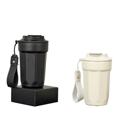 420ml 용량 누출 방지 스터렌스 스틸 커피 텀블러 플립 뚜?? 에 친환경