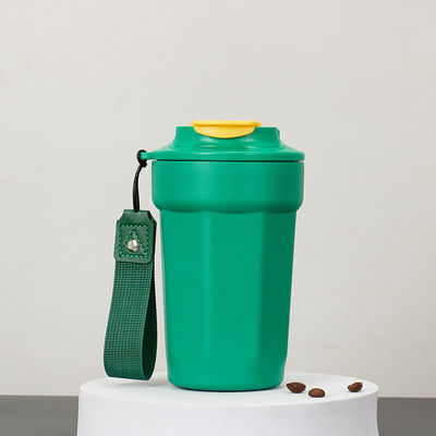 420ml 용량 누출 방지 스터렌스 스틸 커피 텀블러 플립 뚜?? 에 친환경
