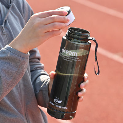 OEM 1L 친환경 시간 표시기 BPA 무료 체육관 스포츠 로고와 함께 PET 플라스틱 물병
