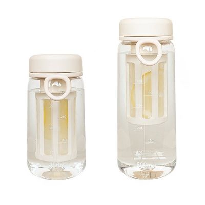 투어 야외 투명 플라스틱 물병 400ml/600ml 용량