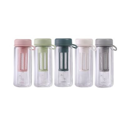 투어 야외 투명 플라스틱 물병 400ml/600ml 용량