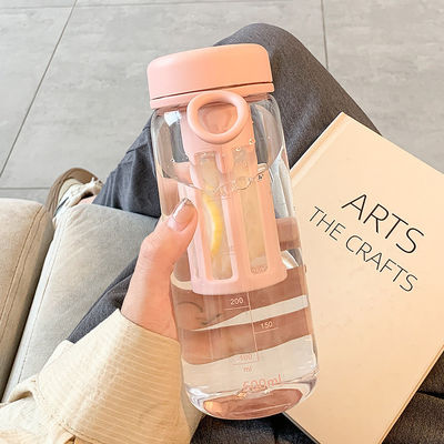 투어 야외 투명 플라스틱 물병 400ml/600ml 용량