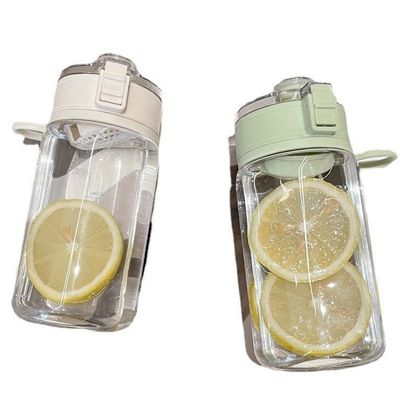 400ml/600ml 누출 방지 물병 제거 가능한 필터 압축형 야외 스포츠용