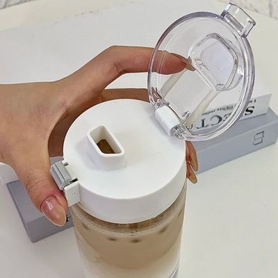 열에 내성이 있는 PC 플라스틱 병 플립 톱 휴지 세척기와 함께 스타일리시한 물병