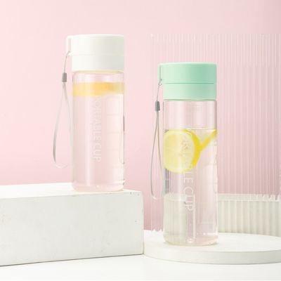 600ML 800ML PC 플라스틱 물병 로프로 BPA를 막는 운동용