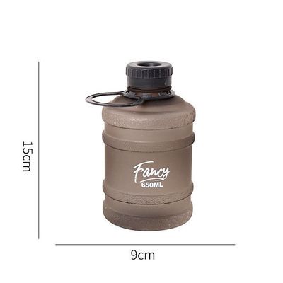 캠핑용 소형 버킷 모양 플라스틱 물병 650ML 열 절연 성능